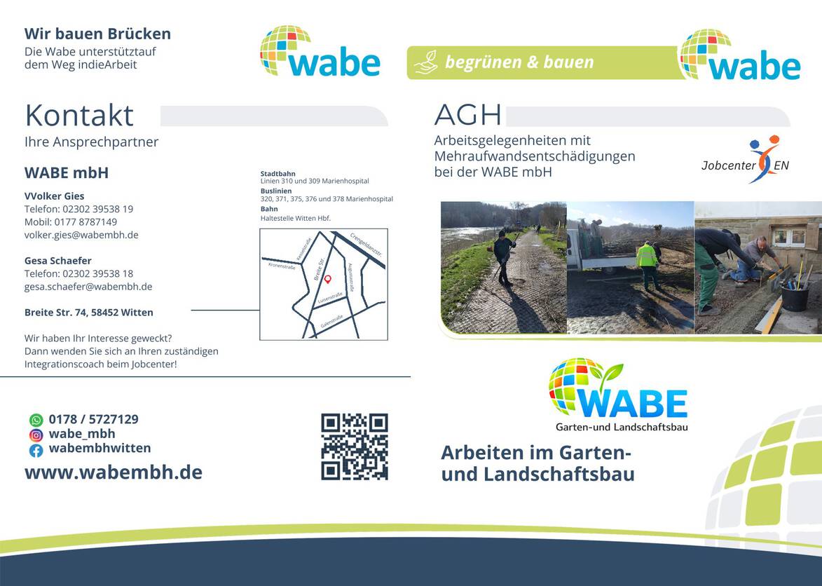 Arbeiten im Garten- und Landschaftsbau 2023 AGH Flyer Gala I