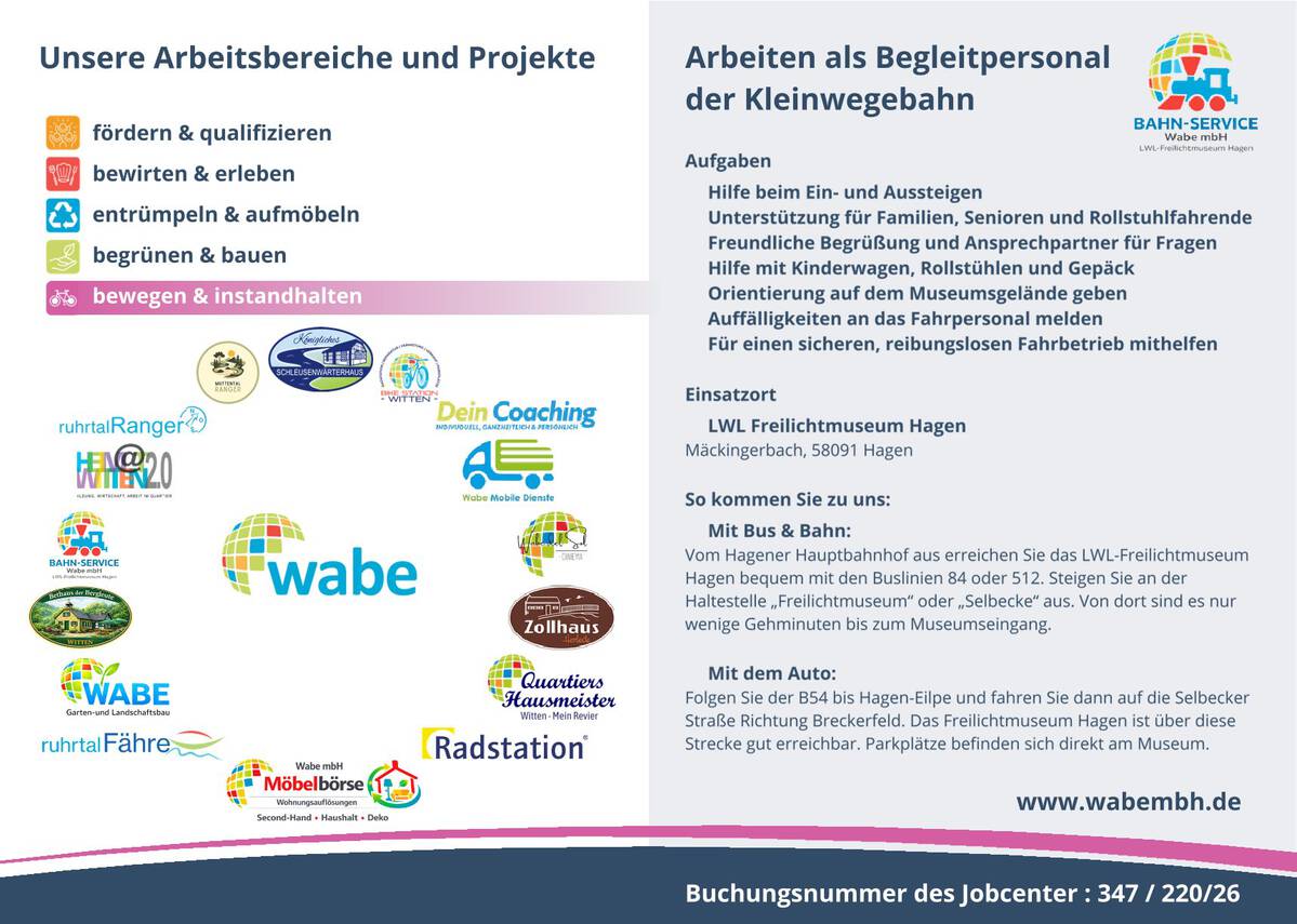 Flyer AGH LWL Kleinwegebahn