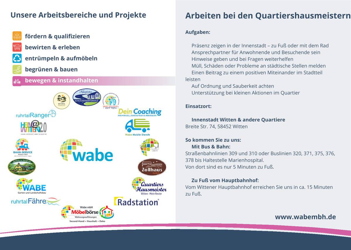 Flyer AGH Quartiershausmeister