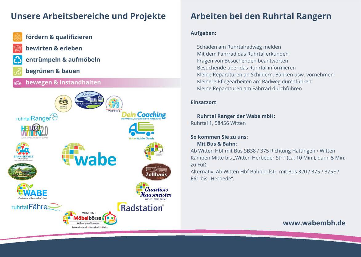 Arbeiten bei den Ruhrtal Rangern 2023 AGH Flyer Ranger II