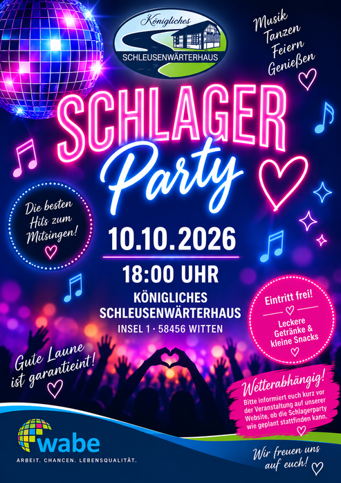 Schlager an und ab auf die Tanzfläche